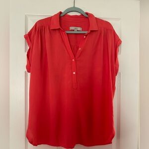 Loft coral blouse, size M